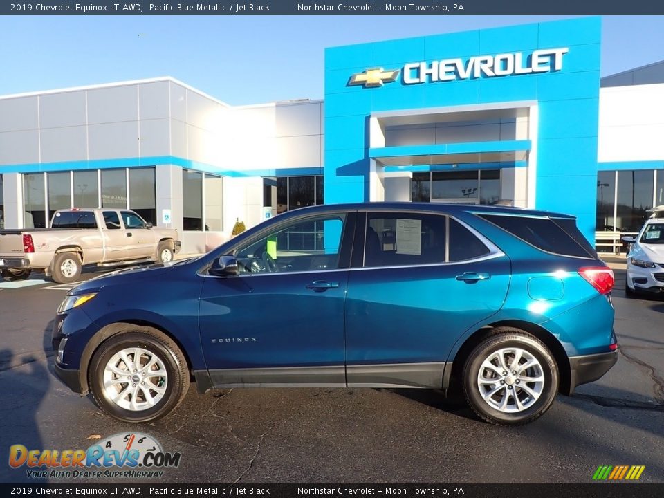 2019 Chevrolet Equinox LT AWD Pacific Blue Metallic / Jet Black Photo #3