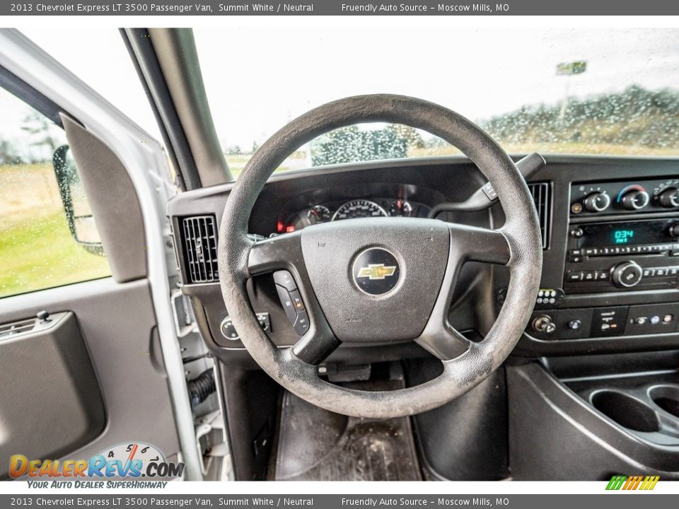 2013 Chevrolet Express LT 3500 Passenger Van Summit White / Neutral Photo #36