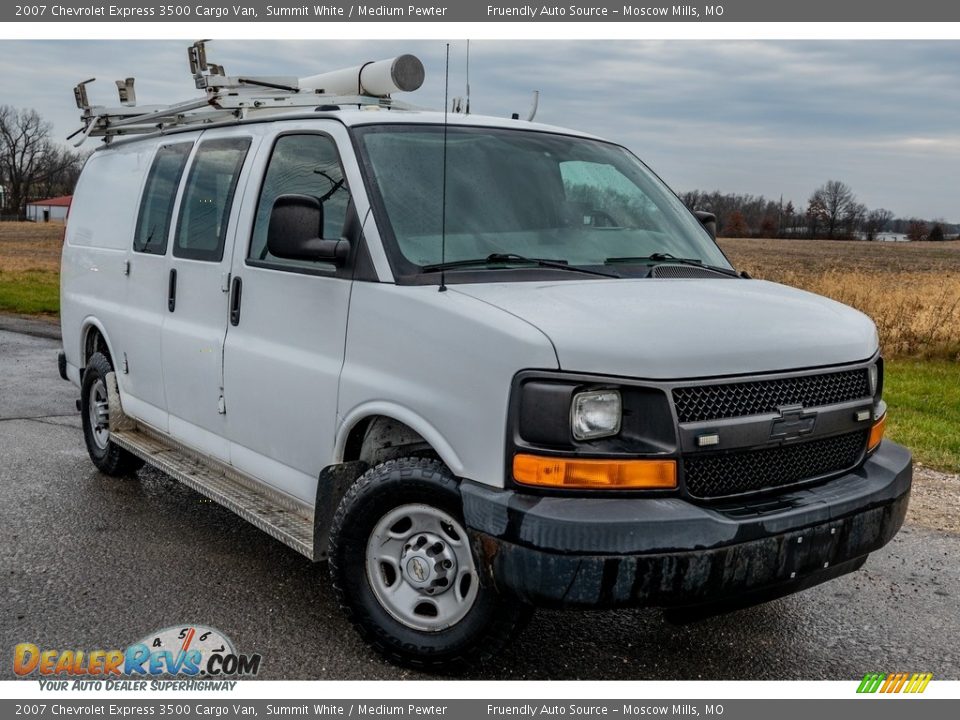 2007 Chevrolet Express 3500 Cargo Van Summit White / Medium Pewter Photo #1