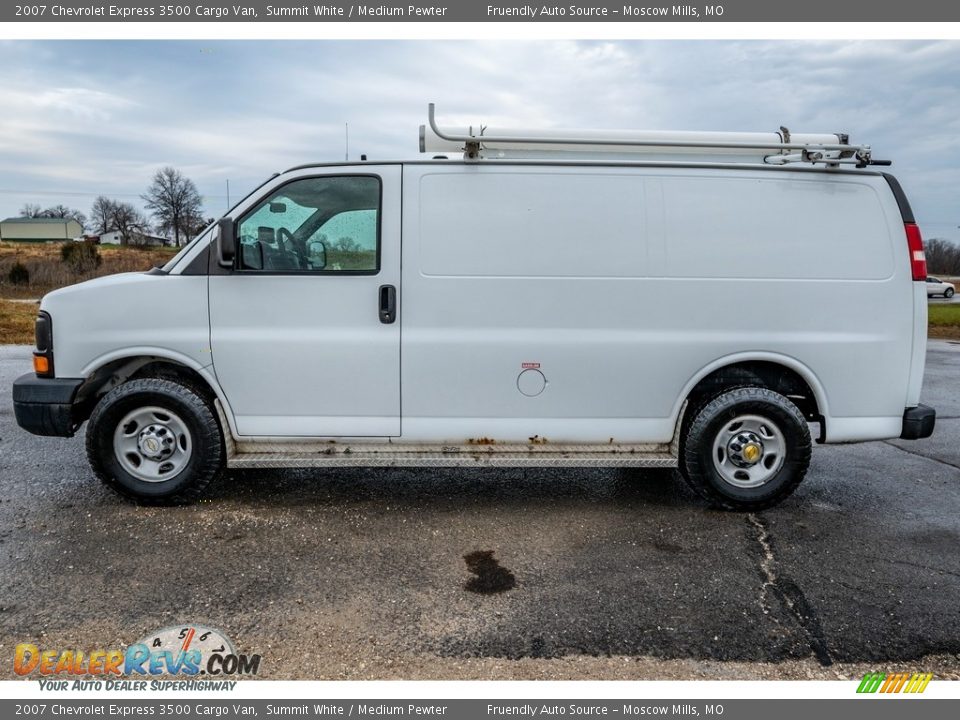 2007 Chevrolet Express 3500 Cargo Van Summit White / Medium Pewter Photo #7