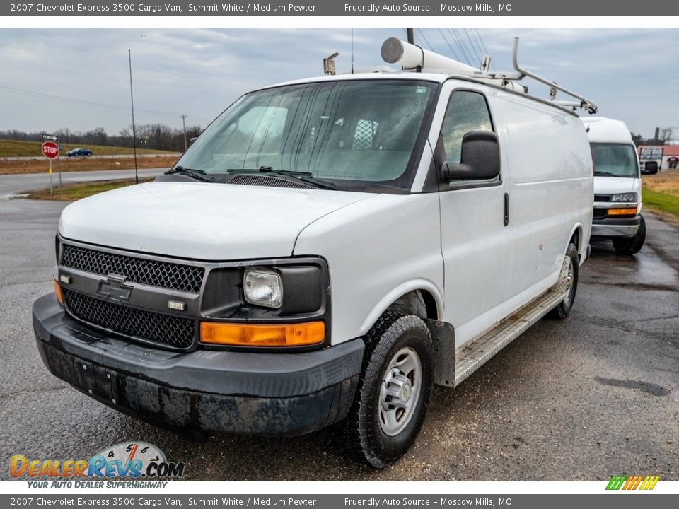 2007 Chevrolet Express 3500 Cargo Van Summit White / Medium Pewter Photo #8