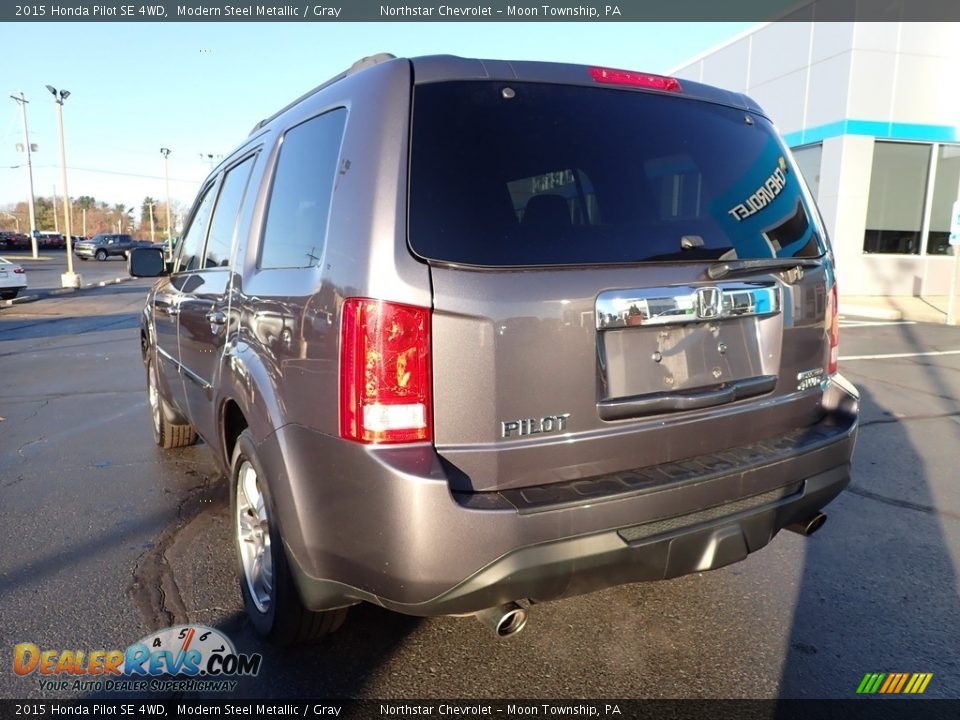 2015 Honda Pilot SE 4WD Modern Steel Metallic / Gray Photo #5