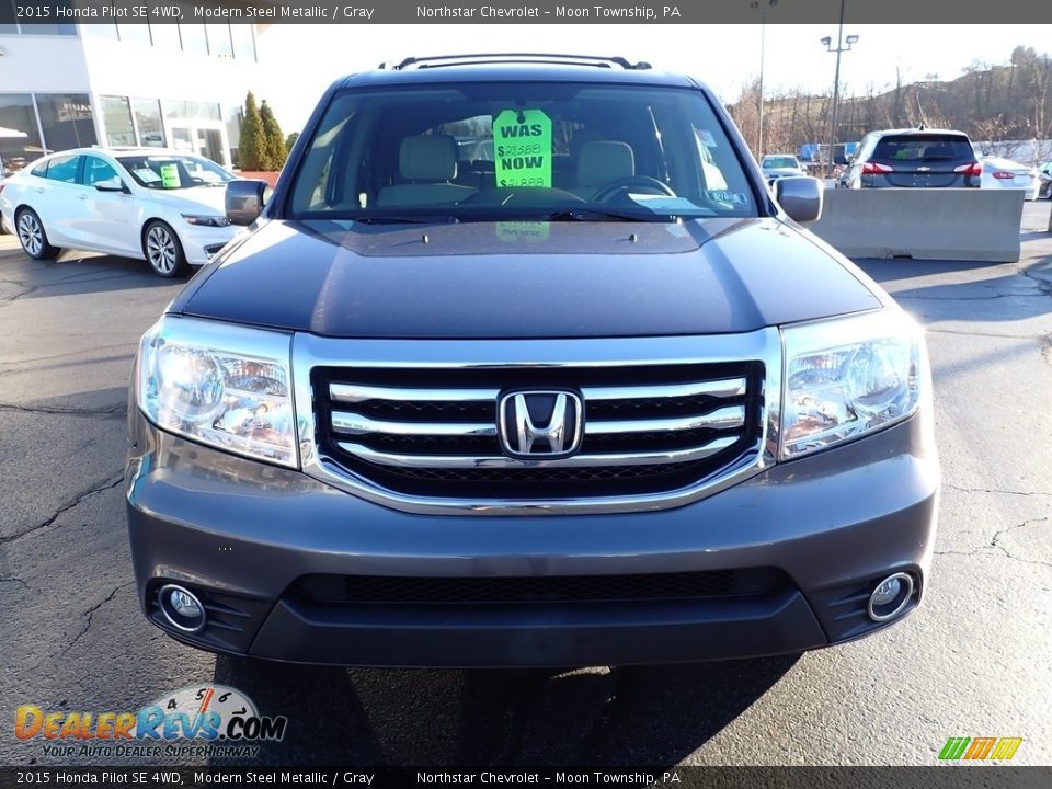 2015 Honda Pilot SE 4WD Modern Steel Metallic / Gray Photo #10