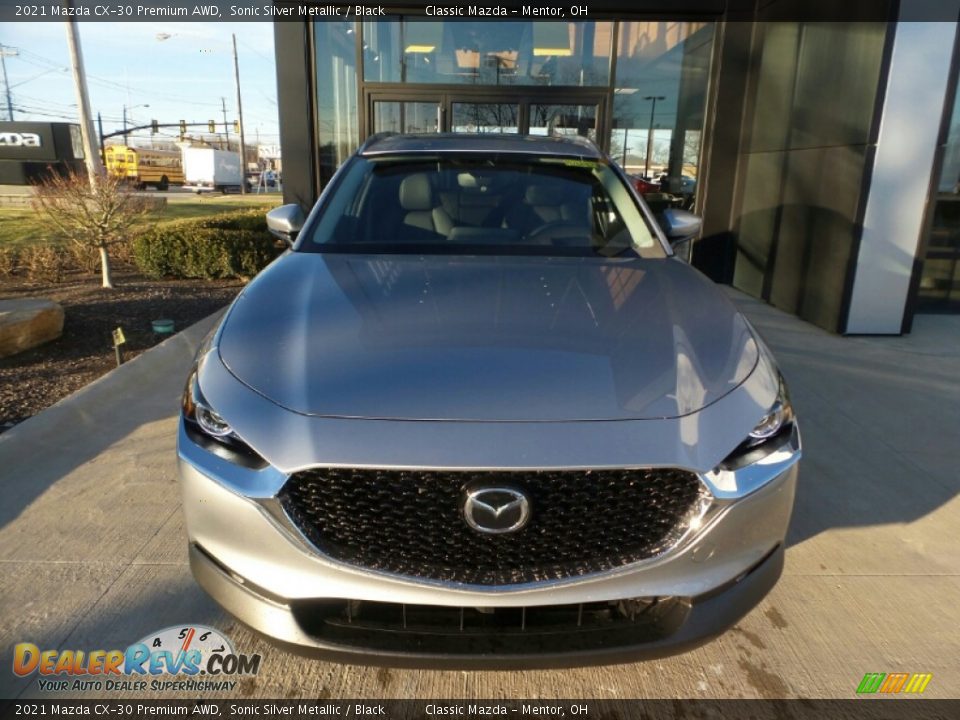 2021 Mazda CX-30 Premium AWD Sonic Silver Metallic / Black Photo #2