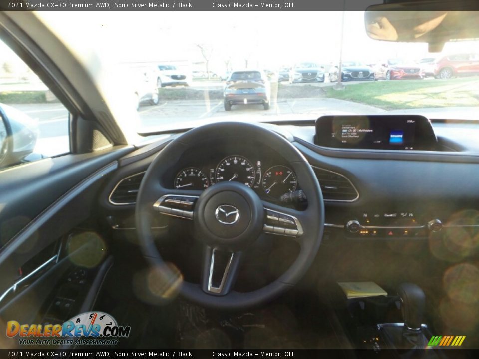 2021 Mazda CX-30 Premium AWD Sonic Silver Metallic / Black Photo #4