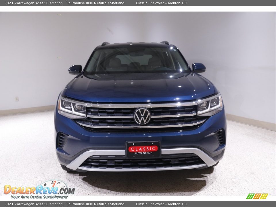 2021 Volkswagen Atlas SE 4Motion Tourmaline Blue Metallic / Shetland Photo #2