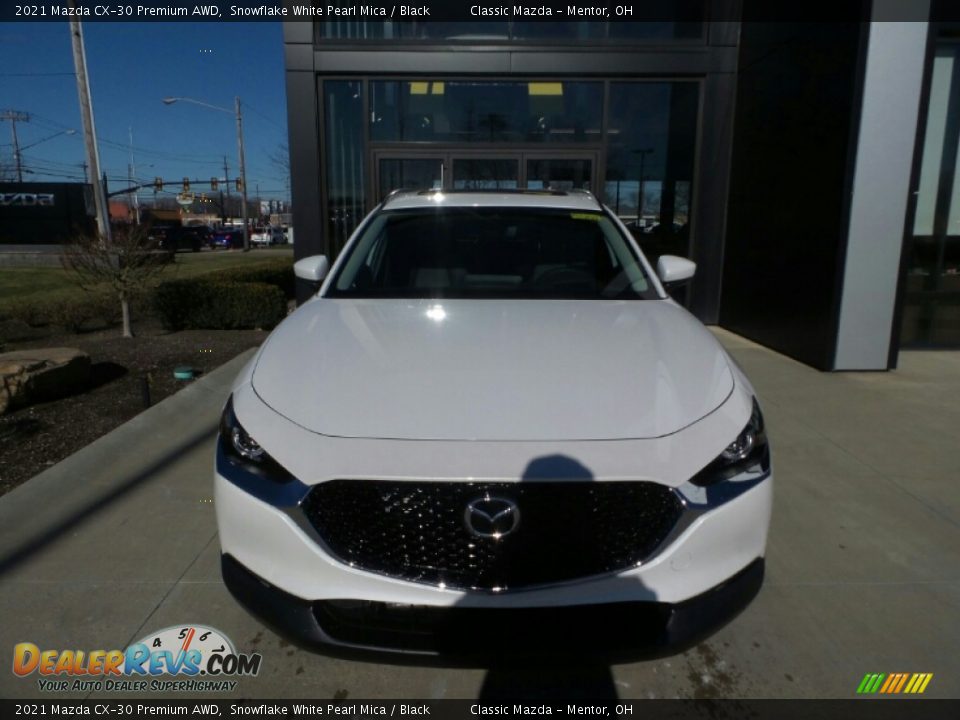 2021 Mazda CX-30 Premium AWD Snowflake White Pearl Mica / Black Photo #2