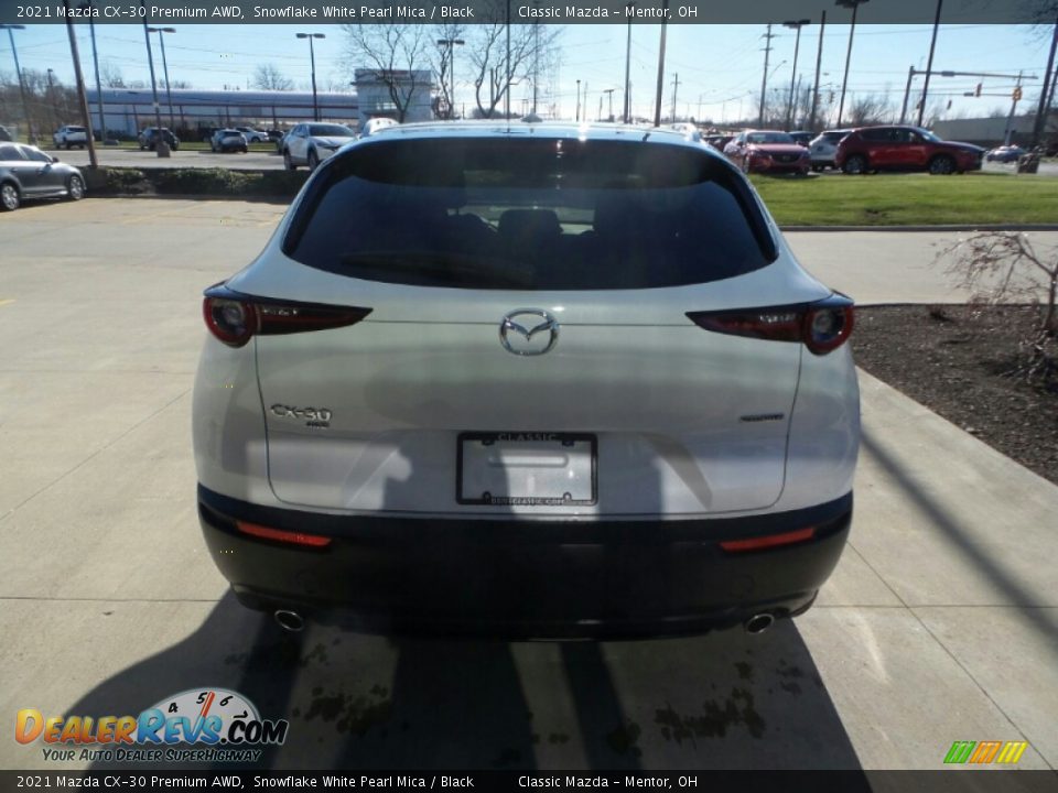 2021 Mazda CX-30 Premium AWD Snowflake White Pearl Mica / Black Photo #5