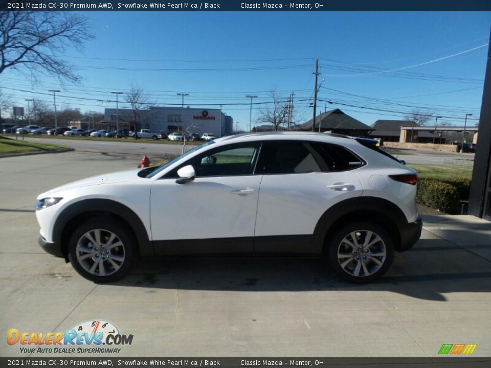 2021 Mazda CX-30 Premium AWD Snowflake White Pearl Mica / Black Photo #6