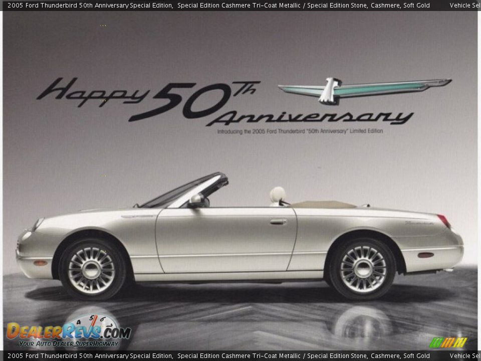 2005 Ford Thunderbird 50th Anniversary Special Edition Special Edition Cashmere Tri-Coat Metallic / Special Edition Stone, Cashmere, Soft Gold Photo #24