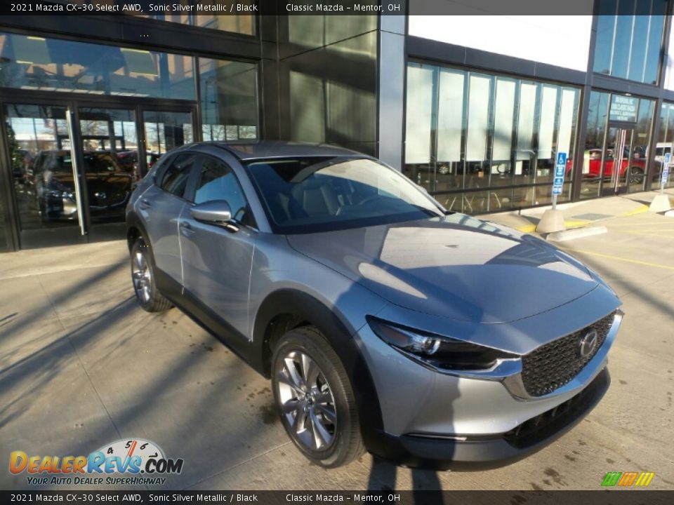 2021 Mazda CX-30 Select AWD Sonic Silver Metallic / Black Photo #1