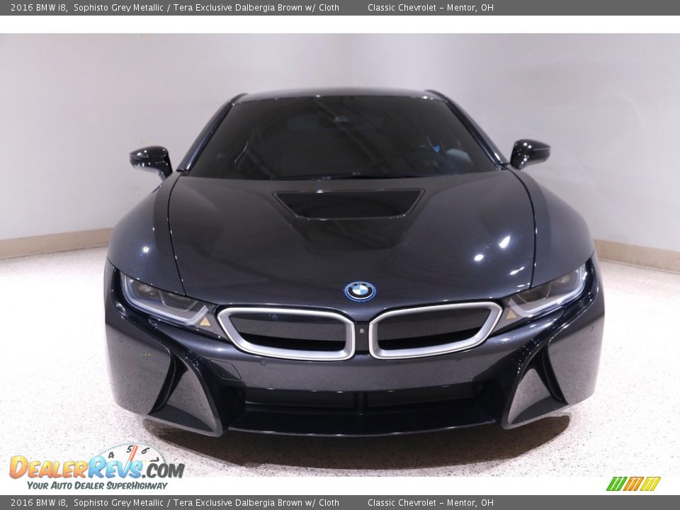 2016 BMW i8 Sophisto Grey Metallic / Tera Exclusive Dalbergia Brown w/ Cloth Photo #2