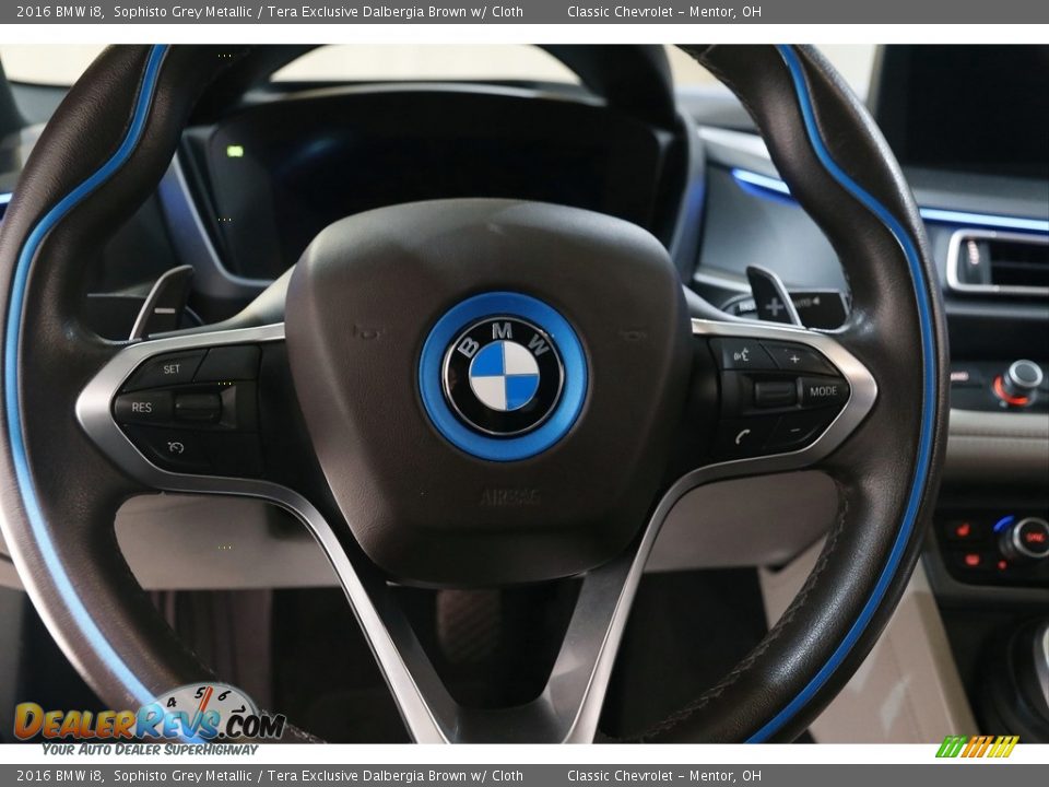 2016 BMW i8 Sophisto Grey Metallic / Tera Exclusive Dalbergia Brown w/ Cloth Photo #9