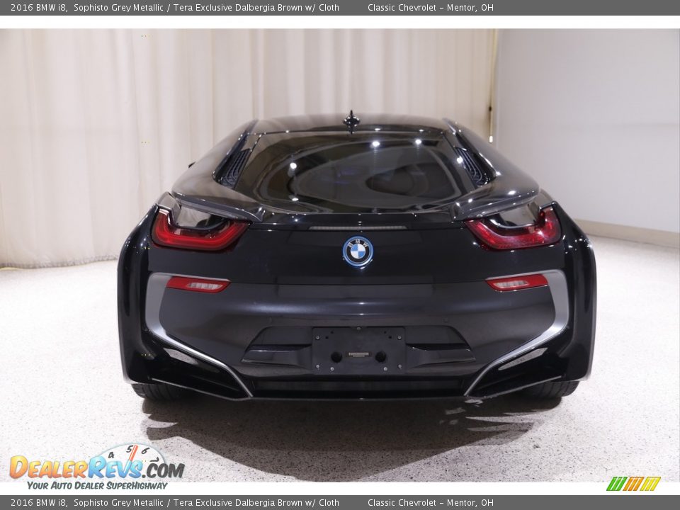 2016 BMW i8 Sophisto Grey Metallic / Tera Exclusive Dalbergia Brown w/ Cloth Photo #25