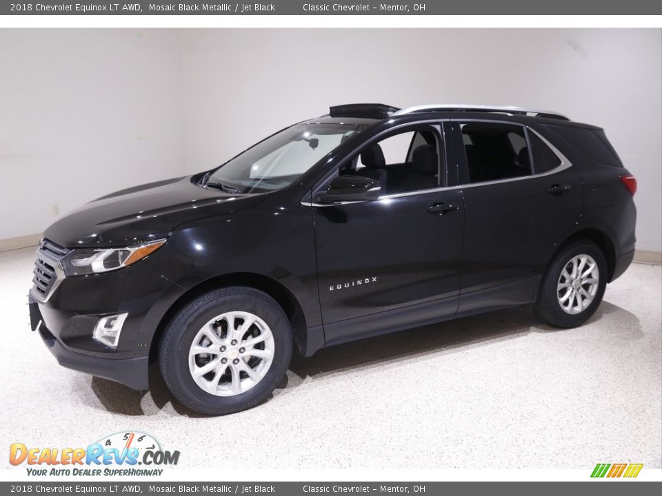 2018 Chevrolet Equinox LT AWD Mosaic Black Metallic / Jet Black Photo #3