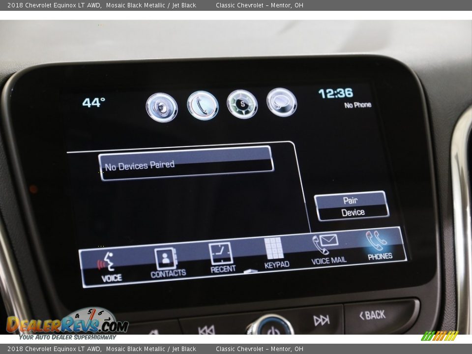 2018 Chevrolet Equinox LT AWD Mosaic Black Metallic / Jet Black Photo #11