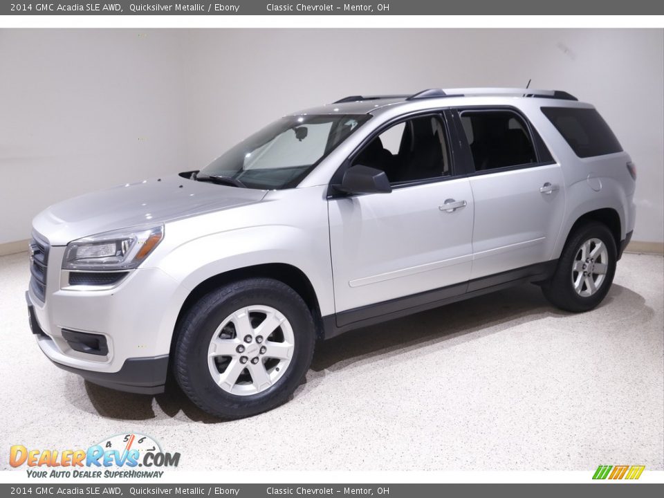 2014 GMC Acadia SLE AWD Quicksilver Metallic / Ebony Photo #3