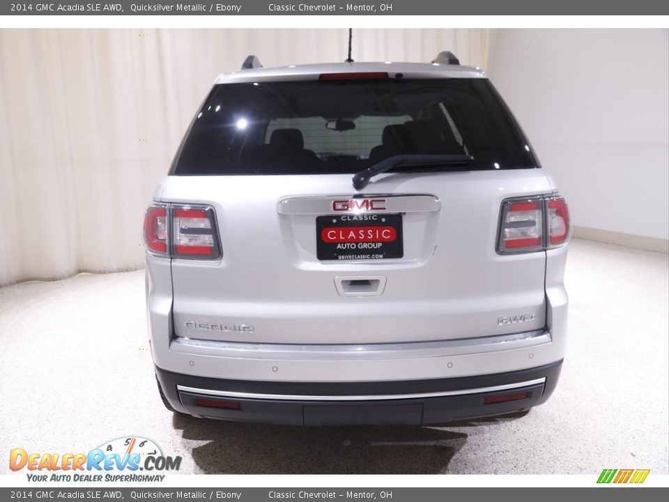 2014 GMC Acadia SLE AWD Quicksilver Metallic / Ebony Photo #17