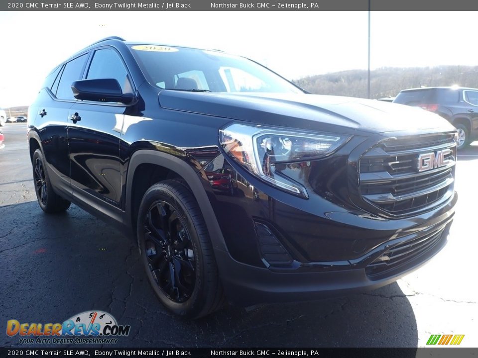 2020 GMC Terrain SLE AWD Ebony Twilight Metallic / Jet Black Photo #4