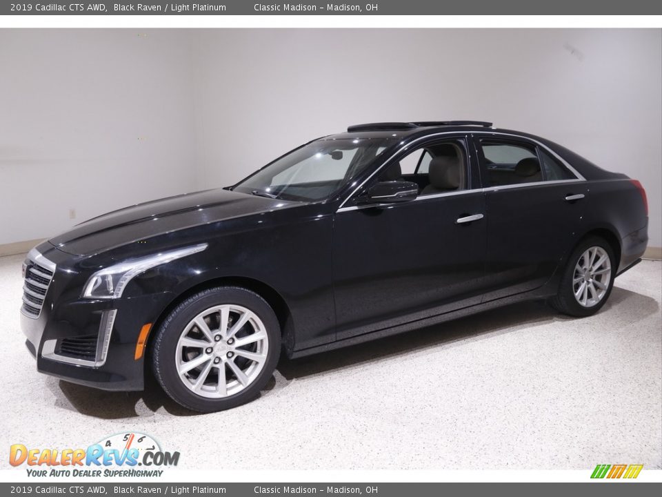 2019 Cadillac CTS AWD Black Raven / Light Platinum Photo #3