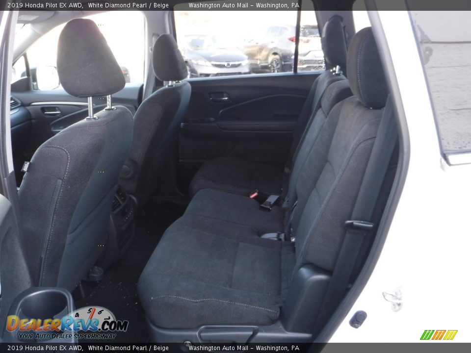 2019 Honda Pilot EX AWD White Diamond Pearl / Beige Photo #28