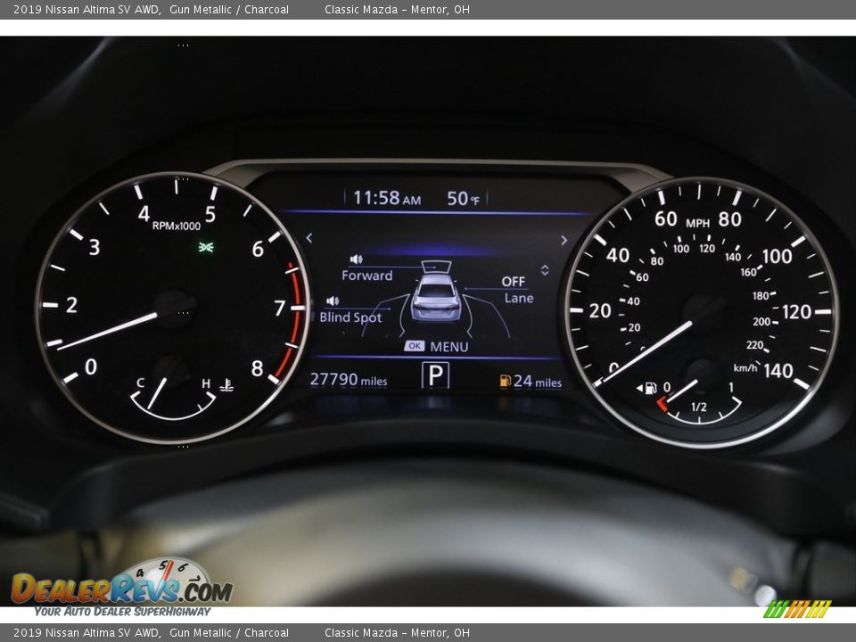 2019 Nissan Altima SV AWD Gun Metallic / Charcoal Photo #8