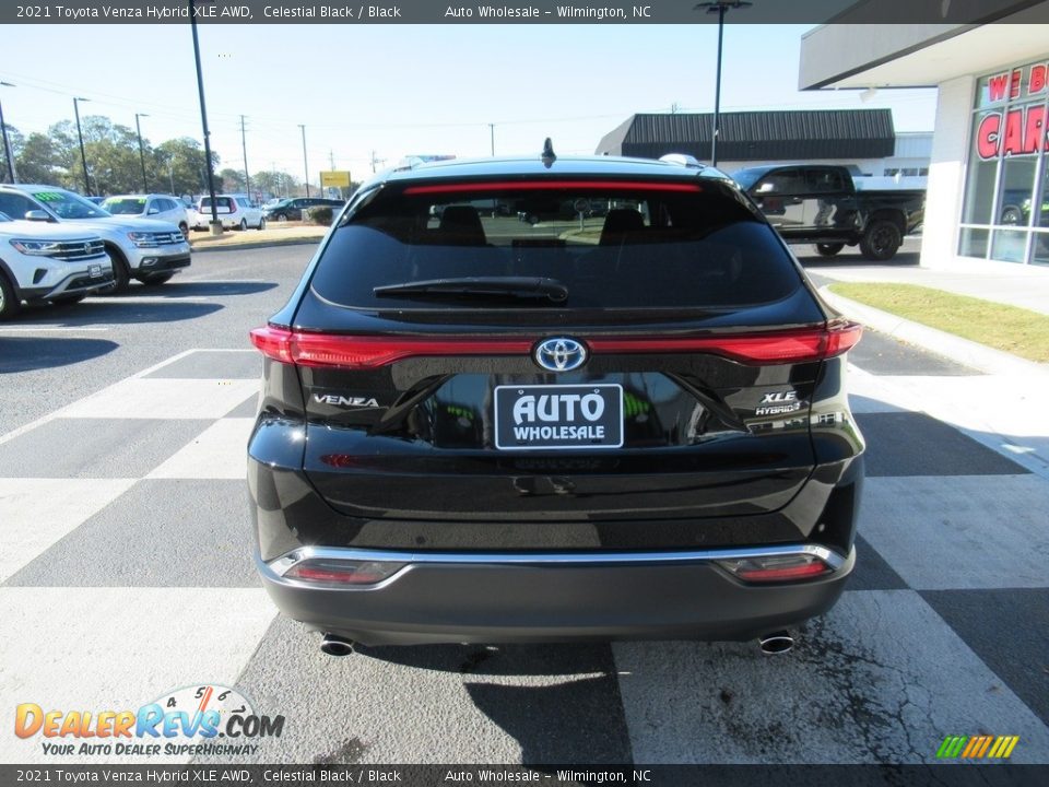 2021 Toyota Venza Hybrid XLE AWD Celestial Black / Black Photo #4