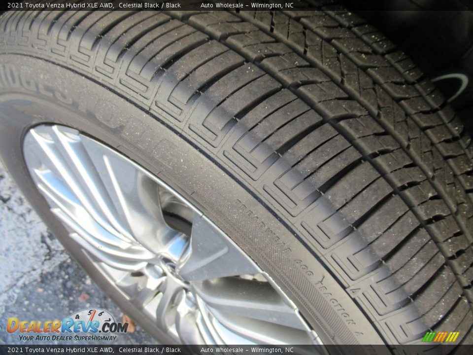 2021 Toyota Venza Hybrid XLE AWD Celestial Black / Black Photo #8