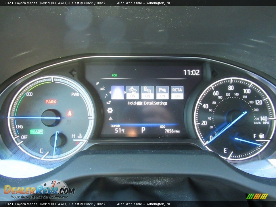 2021 Toyota Venza Hybrid XLE AWD Celestial Black / Black Photo #16