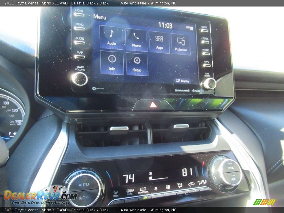 2021 Toyota Venza Hybrid XLE AWD Celestial Black / Black Photo #17