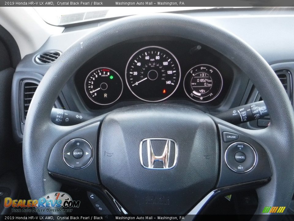 2019 Honda HR-V LX AWD Crystal Black Pearl / Black Photo #20