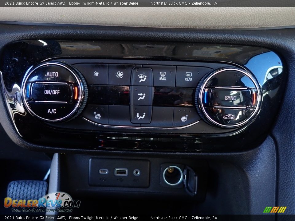2021 Buick Encore GX Select AWD Ebony Twilight Metallic / Whisper Beige Photo #25