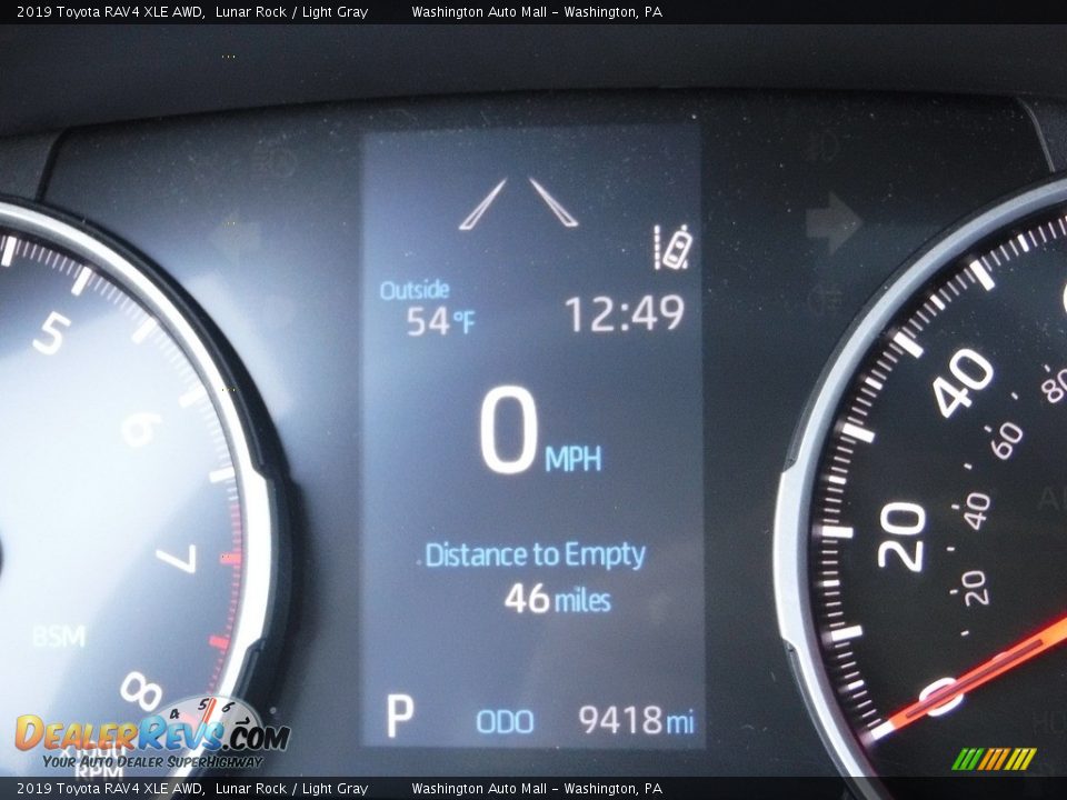 2019 Toyota RAV4 XLE AWD Lunar Rock / Light Gray Photo #32