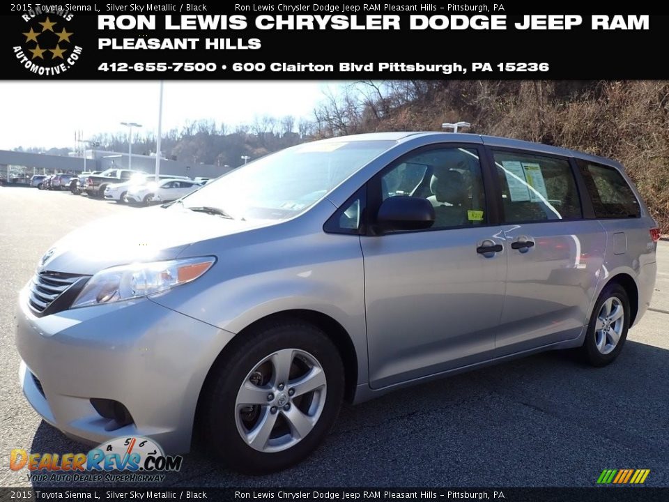 2015 Toyota Sienna L Silver Sky Metallic / Black Photo #1