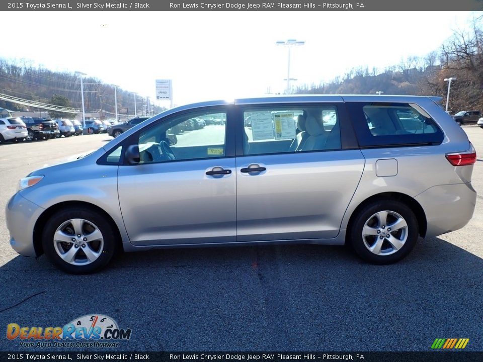 2015 Toyota Sienna L Silver Sky Metallic / Black Photo #2