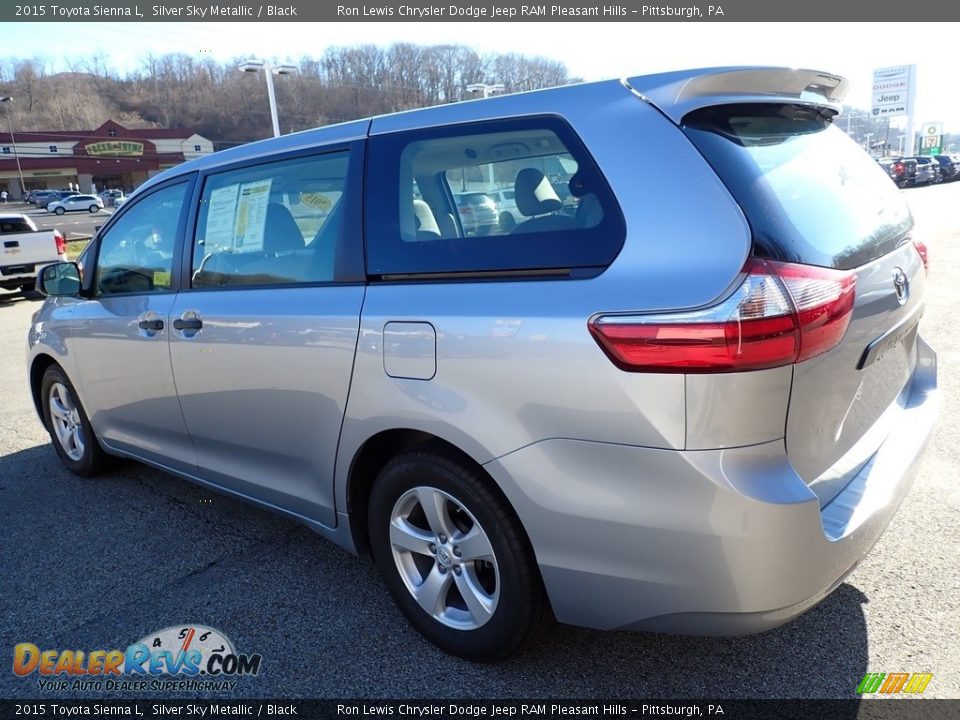 2015 Toyota Sienna L Silver Sky Metallic / Black Photo #3