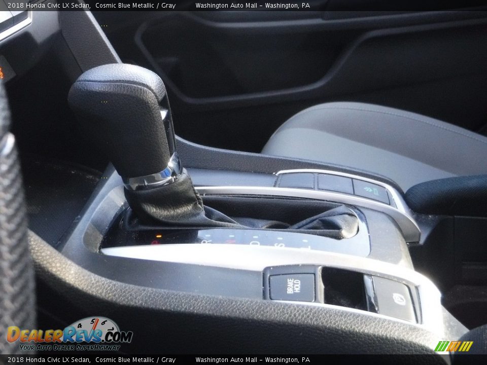2018 Honda Civic LX Sedan Cosmic Blue Metallic / Gray Photo #18