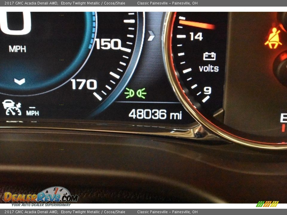 2017 GMC Acadia Denali AWD Ebony Twilight Metallic / Cocoa/Shale Photo #19