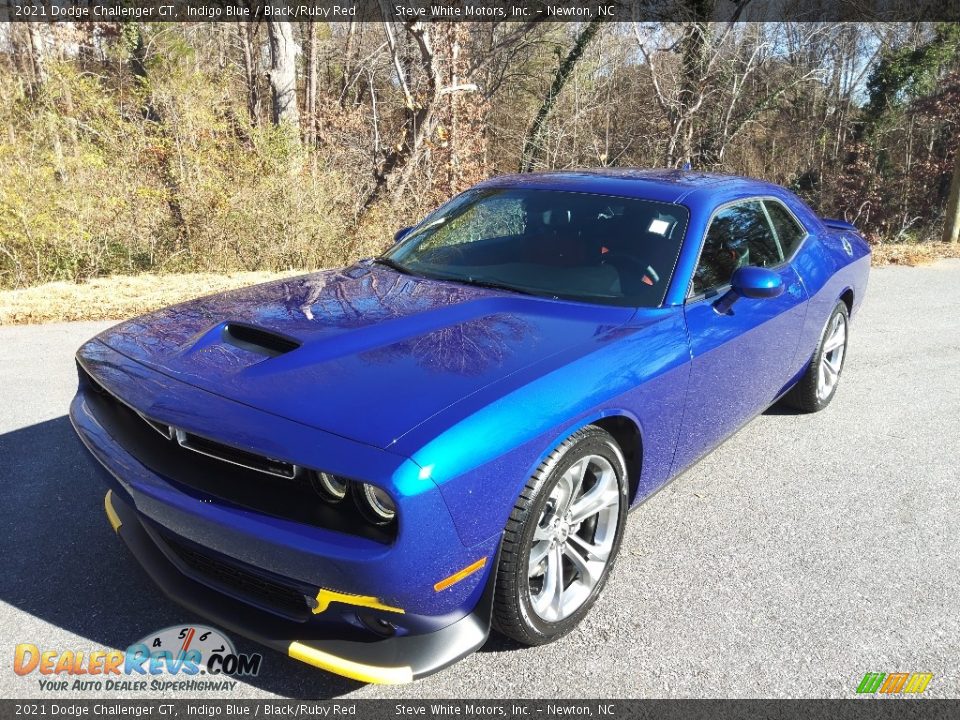 2021 Dodge Challenger GT Indigo Blue / Black/Ruby Red Photo #2