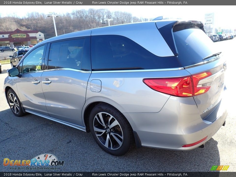 2018 Honda Odyssey Elite Lunar Silver Metallic / Gray Photo #3