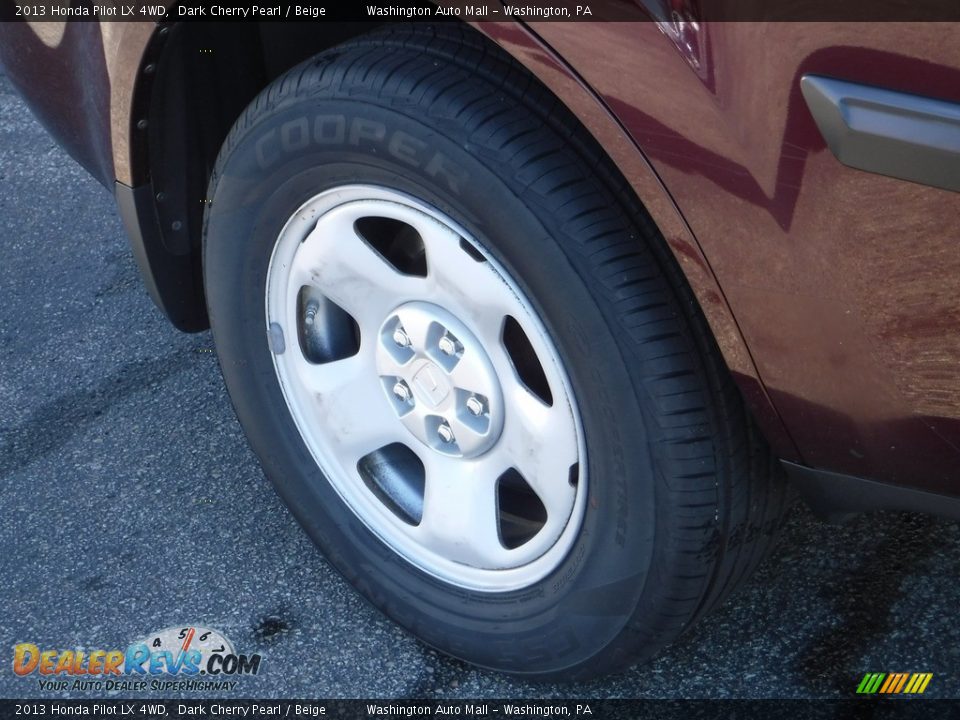 2013 Honda Pilot LX 4WD Dark Cherry Pearl / Beige Photo #4