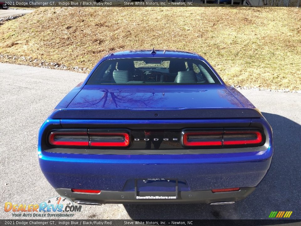 2021 Dodge Challenger GT Indigo Blue / Black/Ruby Red Photo #7