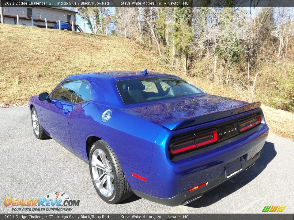 2021 Dodge Challenger GT Indigo Blue / Black/Ruby Red Photo #8