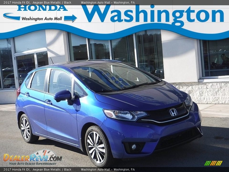 2017 Honda Fit EX Aegean Blue Metallic / Black Photo #1