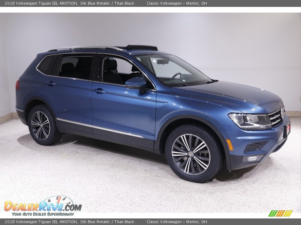 2018 Volkswagen Tiguan SEL 4MOTION Silk Blue Metallic / Titan Black Photo #1