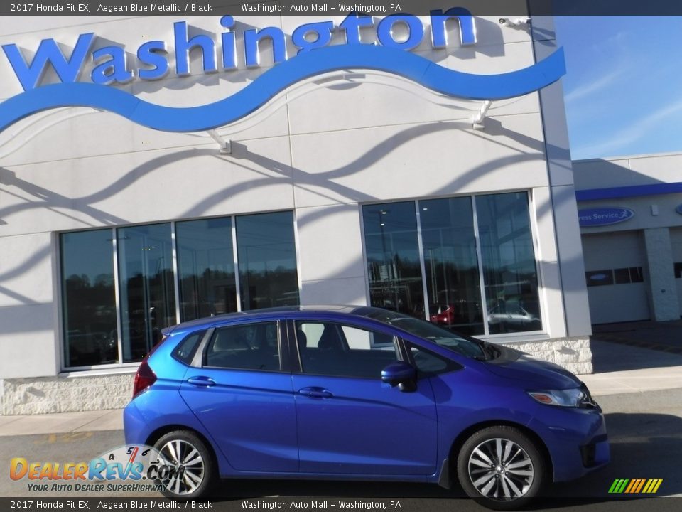 2017 Honda Fit EX Aegean Blue Metallic / Black Photo #2