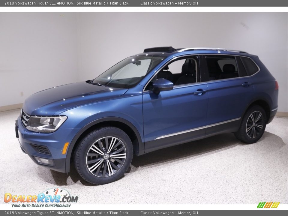 2018 Volkswagen Tiguan SEL 4MOTION Silk Blue Metallic / Titan Black Photo #3