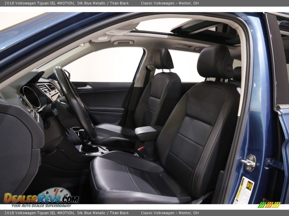 2018 Volkswagen Tiguan SEL 4MOTION Silk Blue Metallic / Titan Black Photo #5