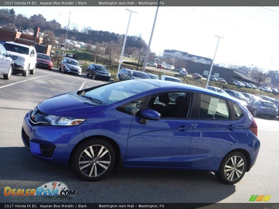 2017 Honda Fit EX Aegean Blue Metallic / Black Photo #7