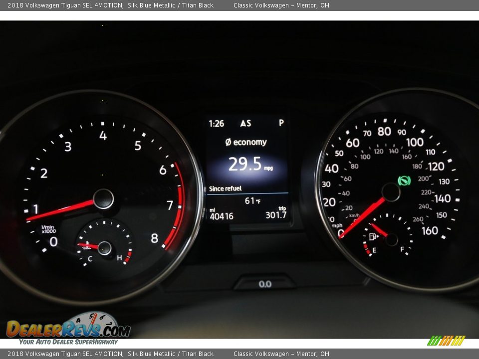 2018 Volkswagen Tiguan SEL 4MOTION Silk Blue Metallic / Titan Black Photo #8